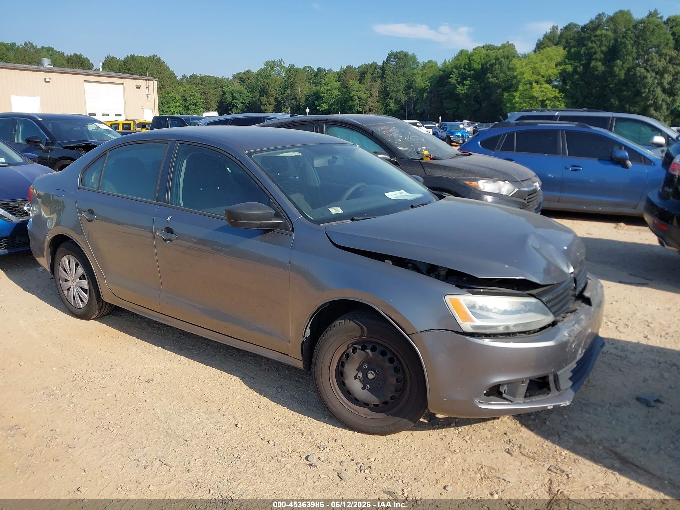 2011 Volkswagen Jetta 2.0l S Gray vin: 3VW2K7AJ0BM010107