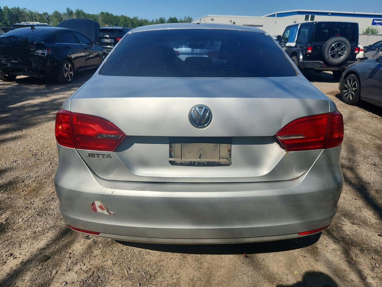 2011 Volkswagen Jetta Base Silver vin: 3VW2K7AJ0BM376066