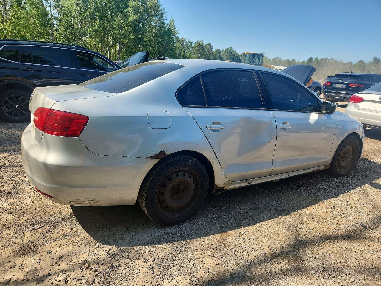 2011 Volkswagen Jetta Base Silver vin: 3VW2K7AJ0BM376066