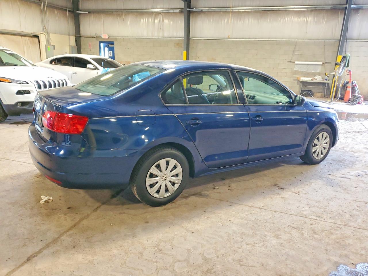2012 Volkswagen Jetta Base Blue vin: 3VW2K7AJ0CM318959