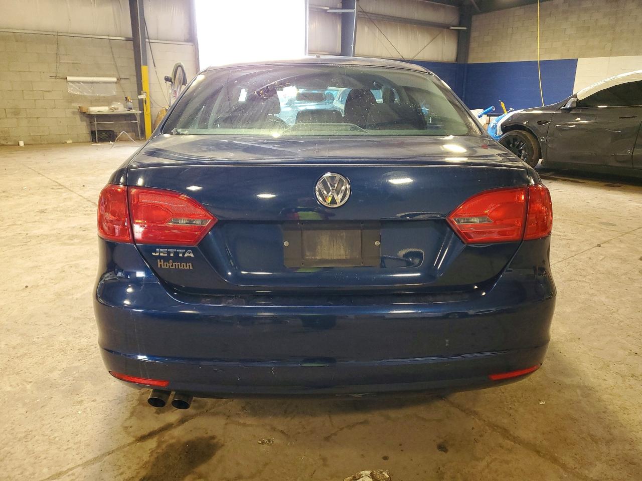 2012 Volkswagen Jetta Base Blue vin: 3VW2K7AJ0CM318959