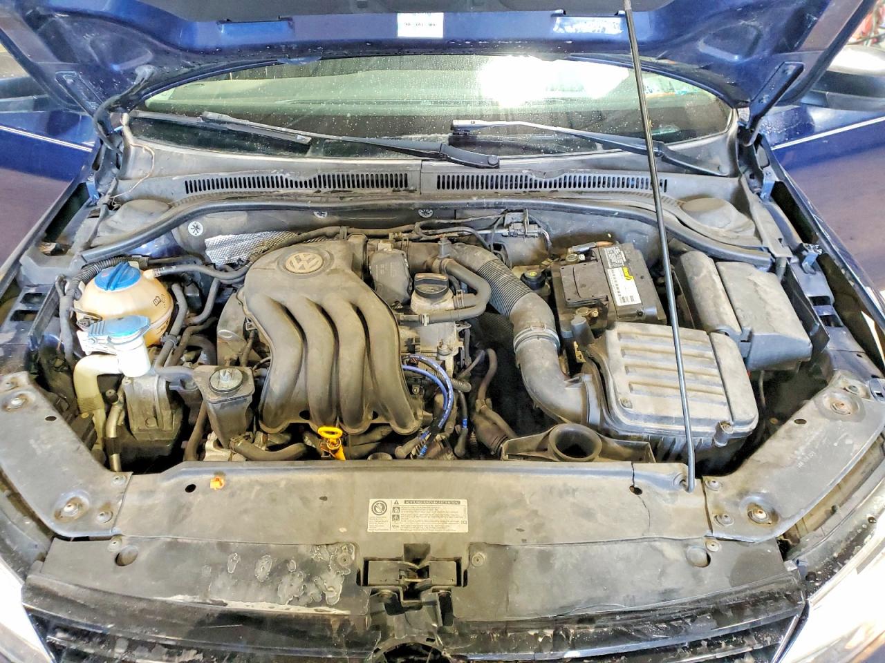 2012 Volkswagen Jetta Base Blue vin: 3VW2K7AJ0CM318959