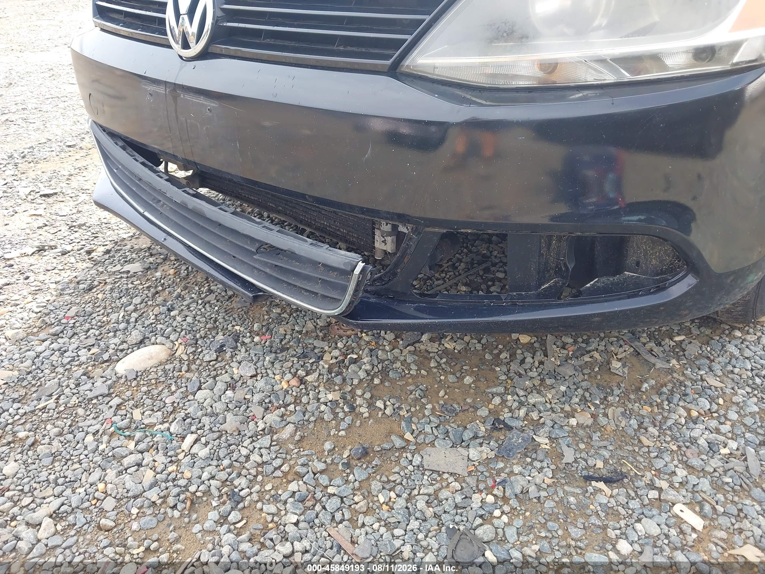 2012 Volkswagen Jetta 2.0l S Черный vin: 3VW2K7AJ0CM468103