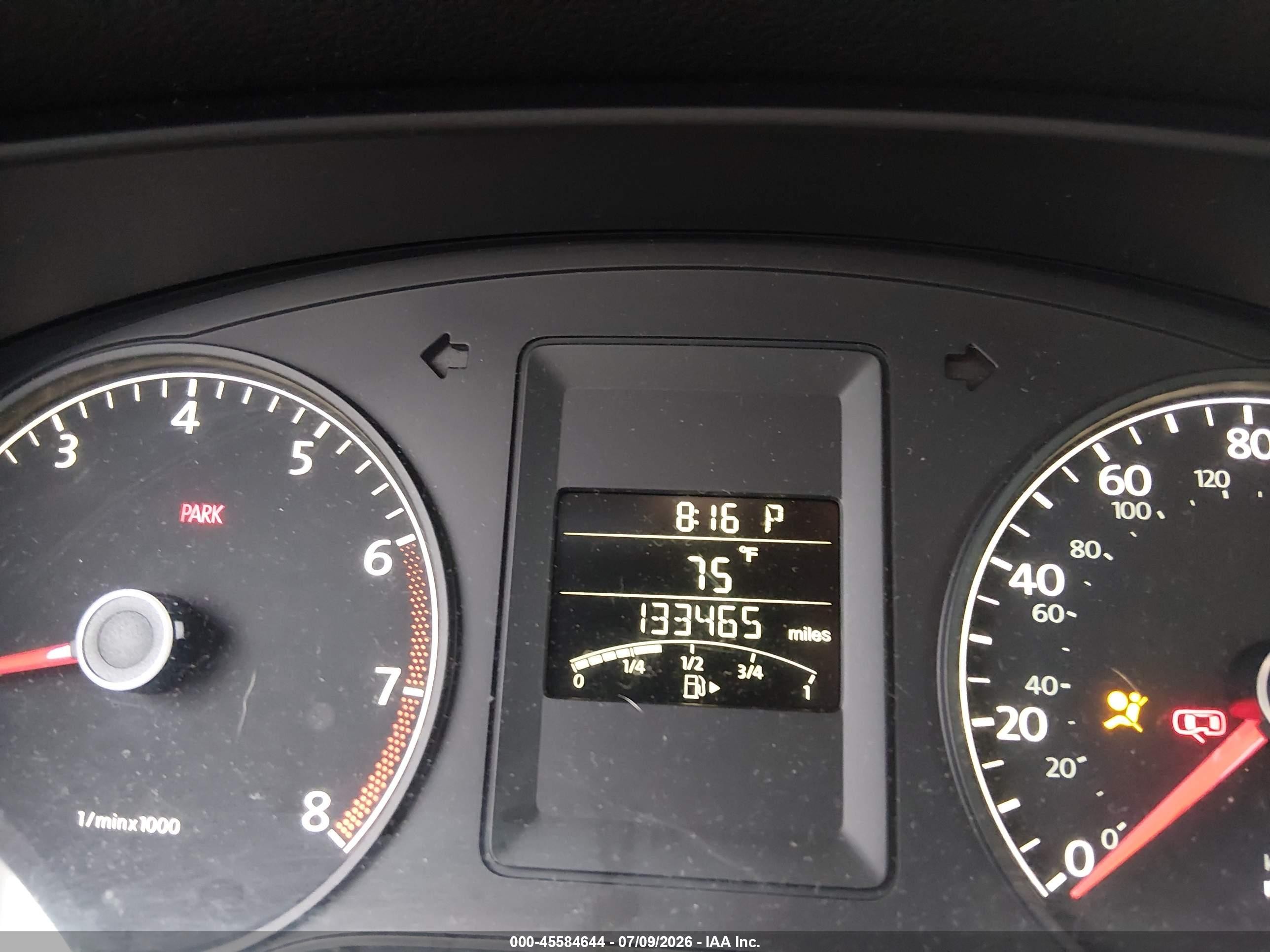 2012 Volkswagen Jetta 2.0l S Blue vin: 3VW2K7AJ0CM469753