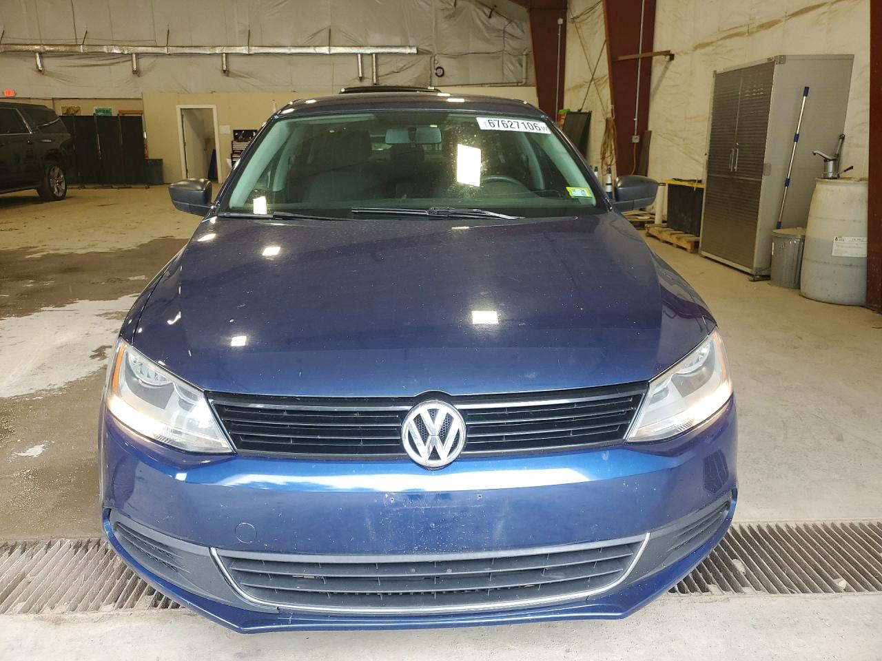2013 Volkswagen Jetta Base Blue vin: 3VW2K7AJ0DM267643
