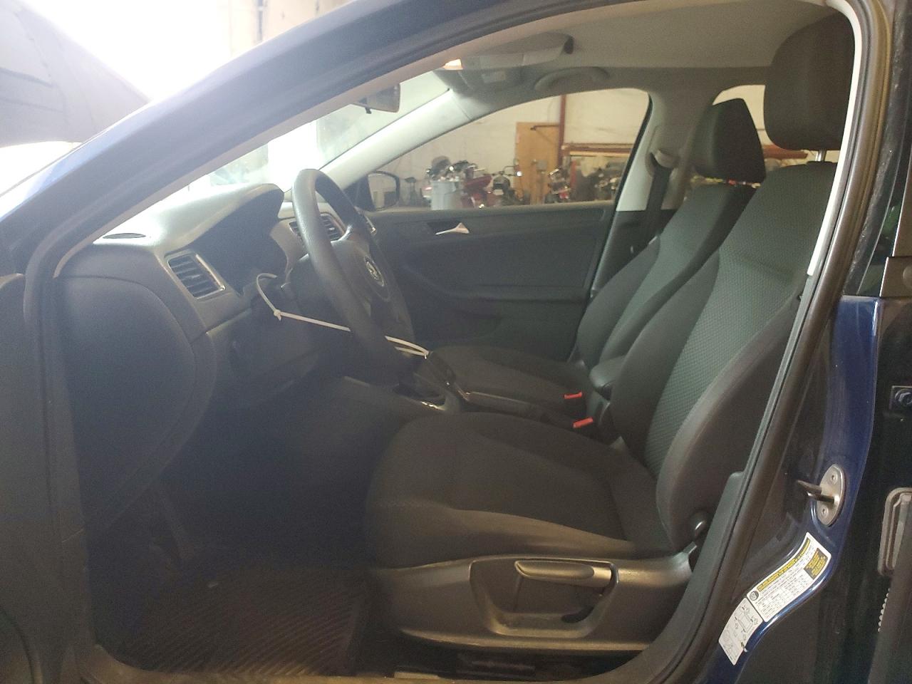 2013 Volkswagen Jetta Base Blue vin: 3VW2K7AJ0DM267643