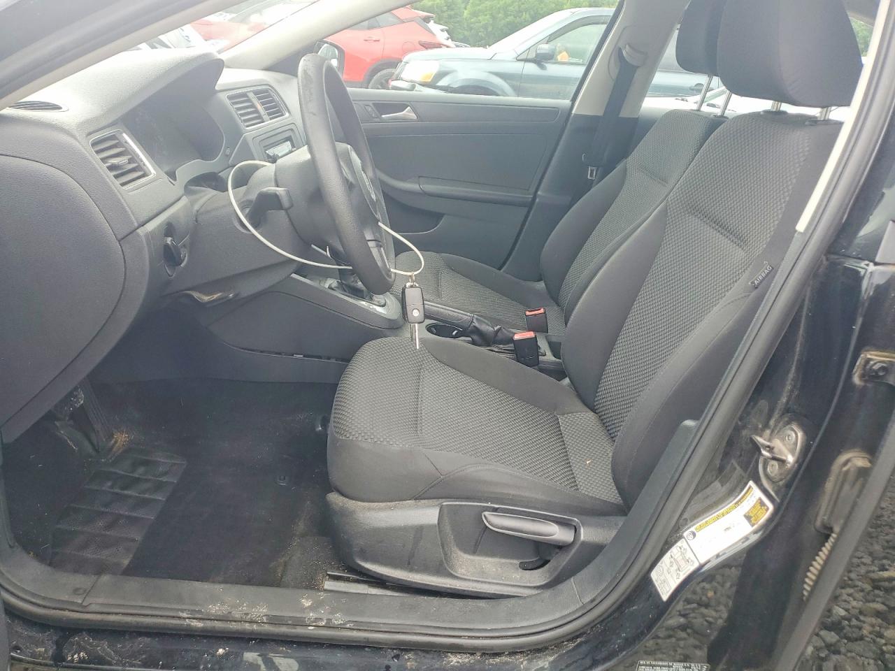 2013 Volkswagen Jetta Base Black vin: 3VW2K7AJ0DM368911