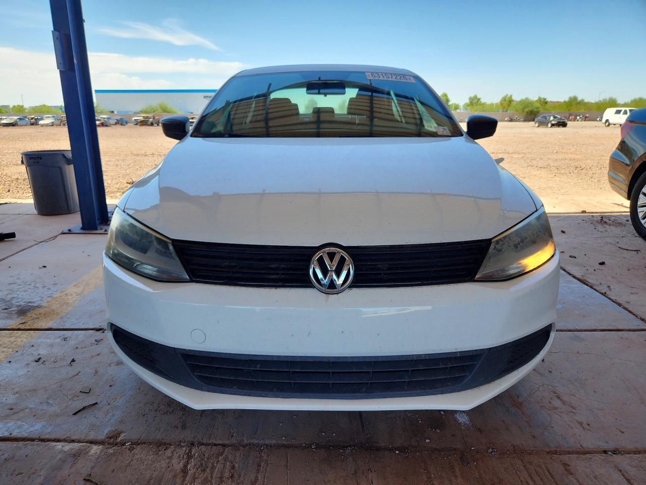 2013 Volkswagen Jetta Base White vin: 3VW2K7AJ0DM400871