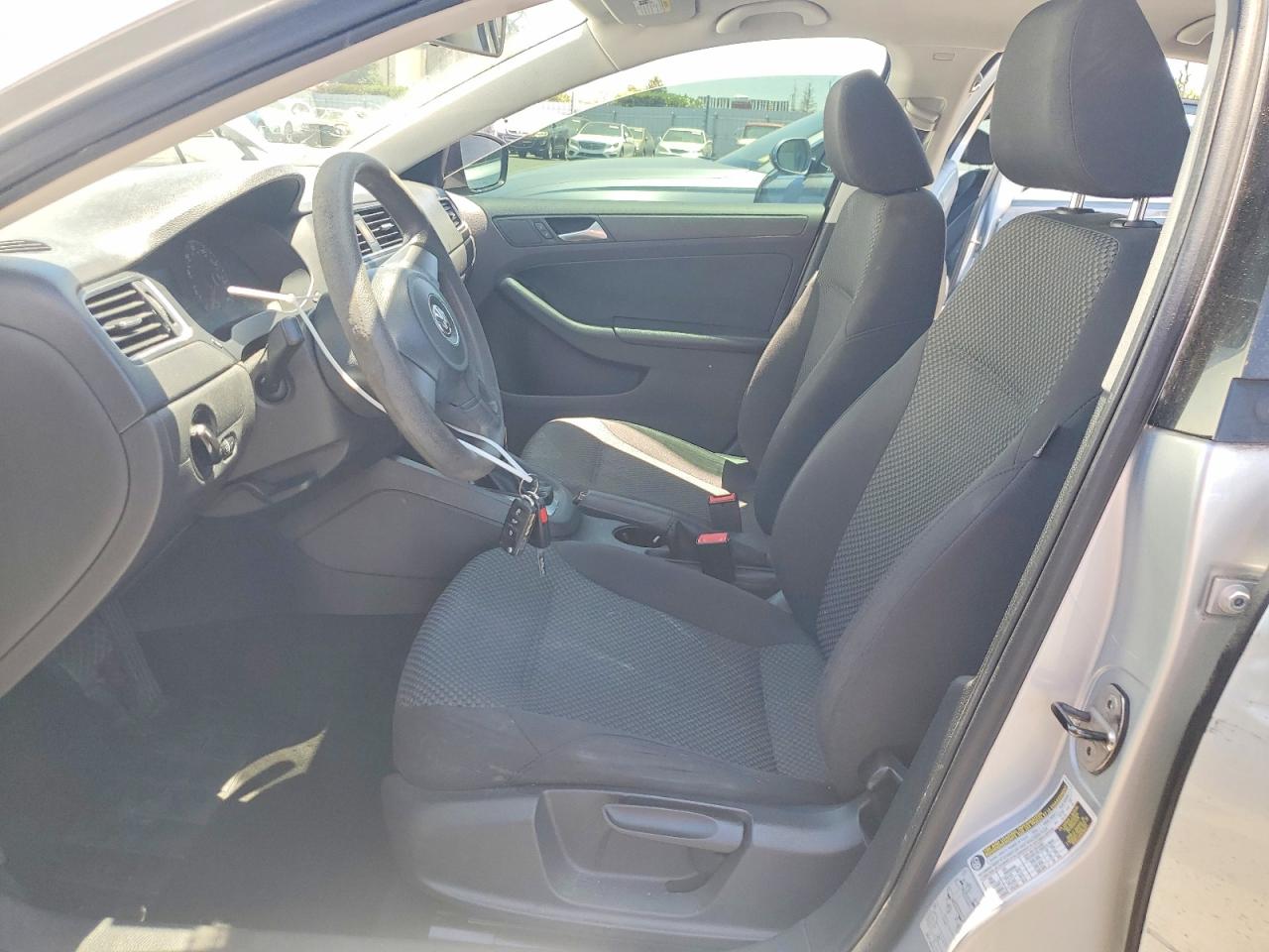 2013 Volkswagen Jetta Base Silver vin: 3VW2K7AJ0DM401681