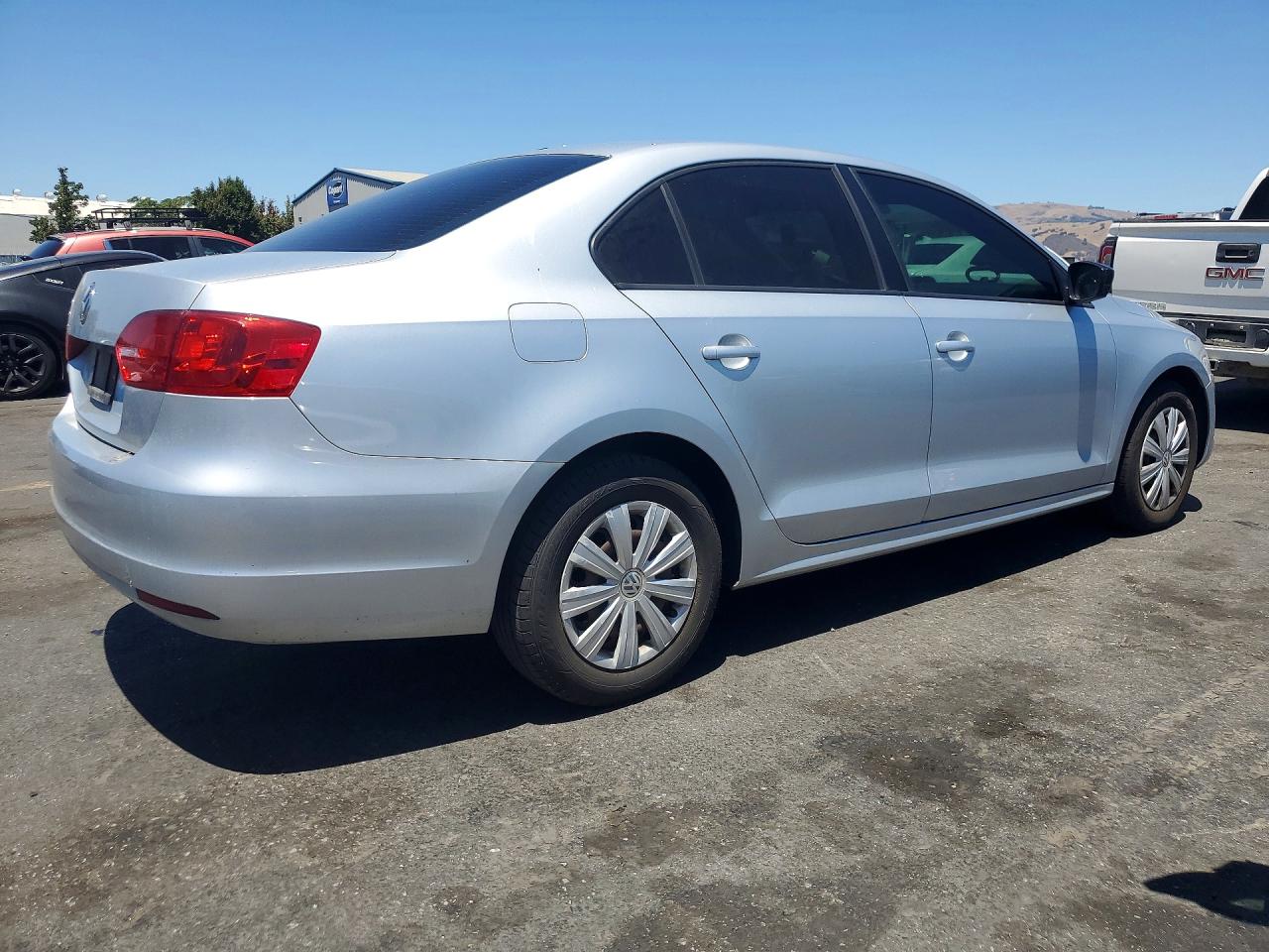 2013 Volkswagen Jetta Base Silver vin: 3VW2K7AJ0DM401681