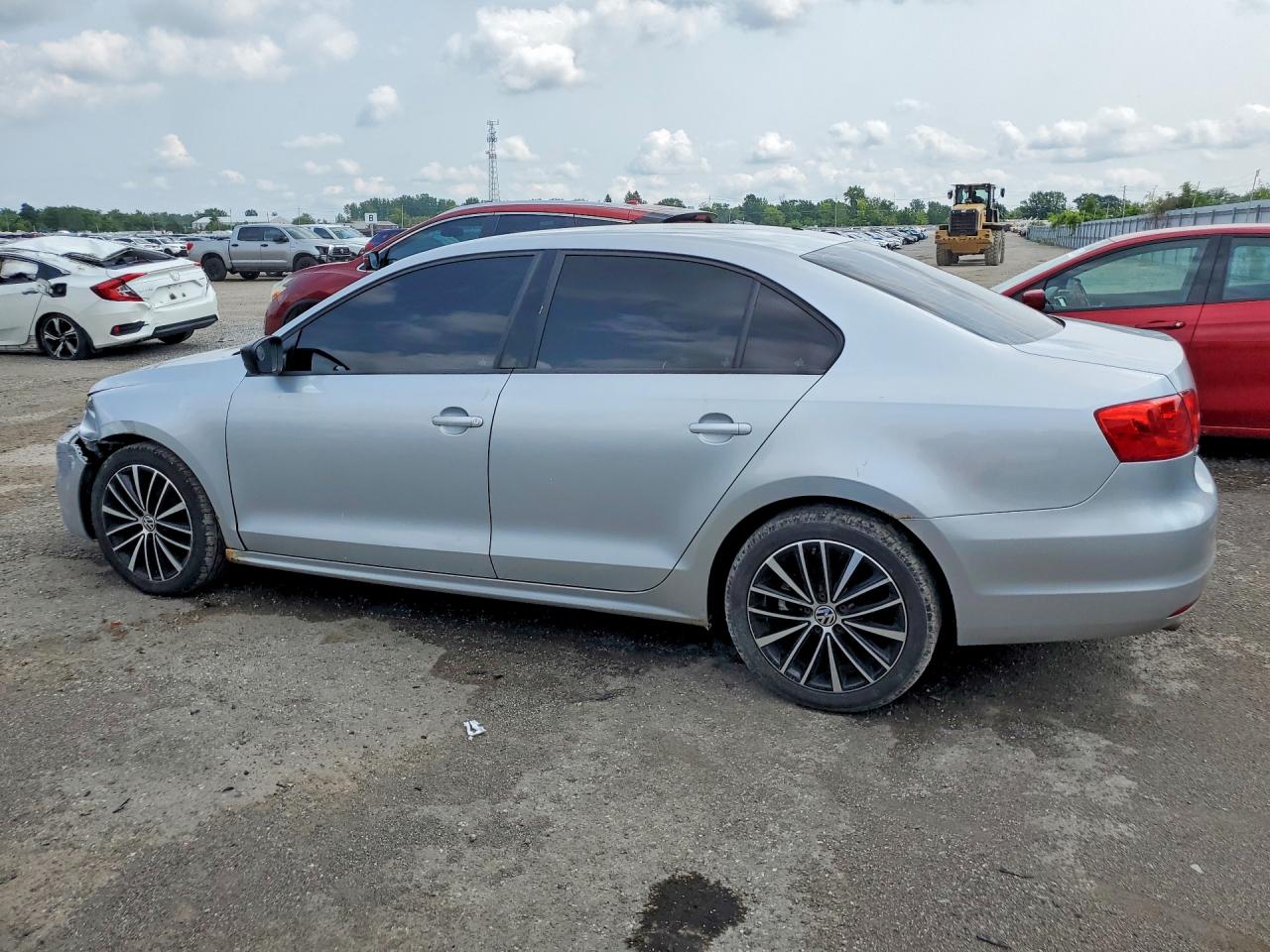 2013 Volkswagen Jetta Base Silver vin: 3VW2K7AJ0DM403799