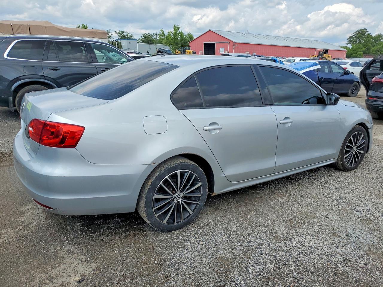 2013 Volkswagen Jetta Base Silver vin: 3VW2K7AJ0DM403799
