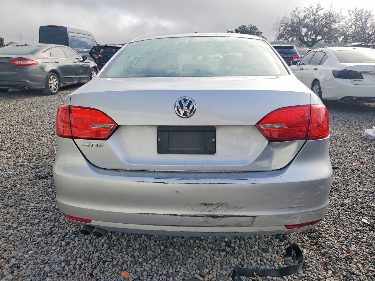 2014 Volkswagen Jetta Base Silver vin: 3VW2K7AJ0EM254716