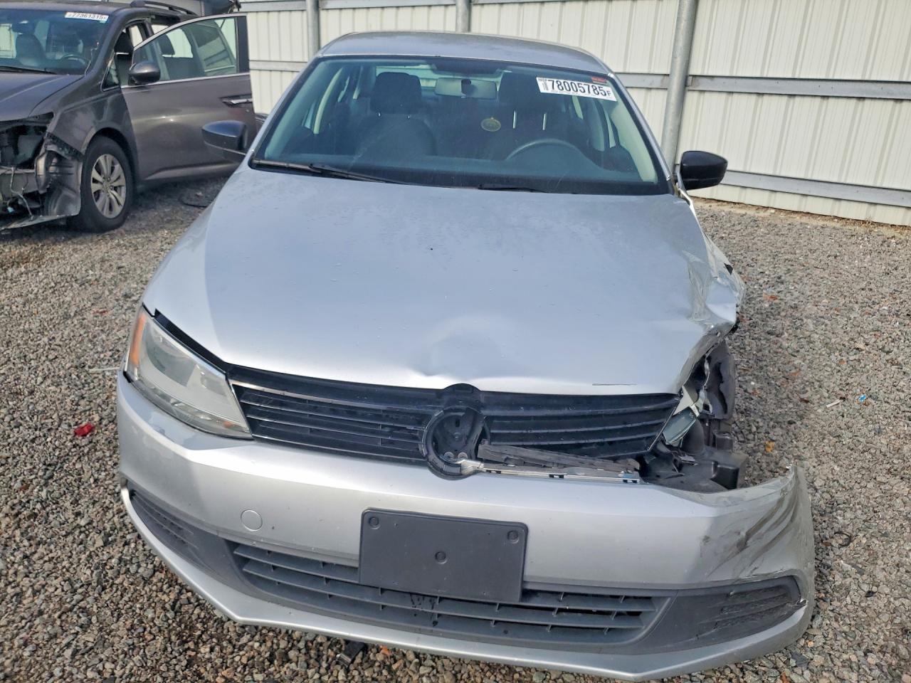 2014 Volkswagen Jetta Base Silver vin: 3VW2K7AJ0EM254716