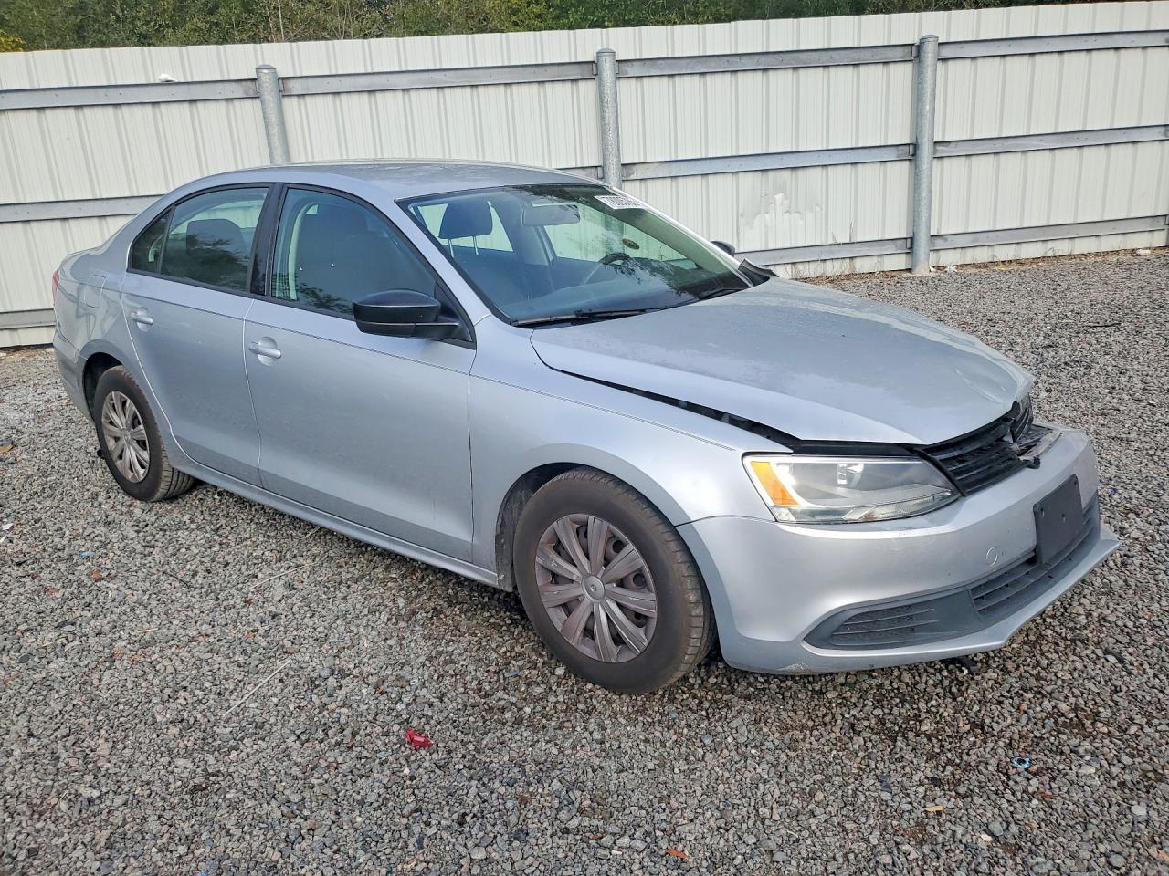 2014 Volkswagen Jetta Base Silver vin: 3VW2K7AJ0EM254716
