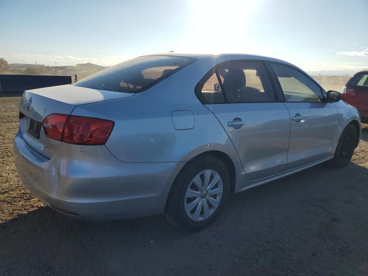 2014 Volkswagen Jetta Base Silver vin: 3VW2K7AJ0EM310721