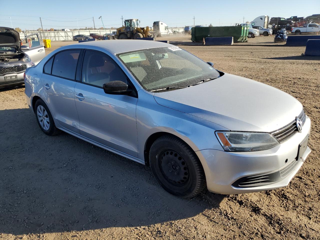 2014 Volkswagen Jetta Base Silver vin: 3VW2K7AJ0EM310721