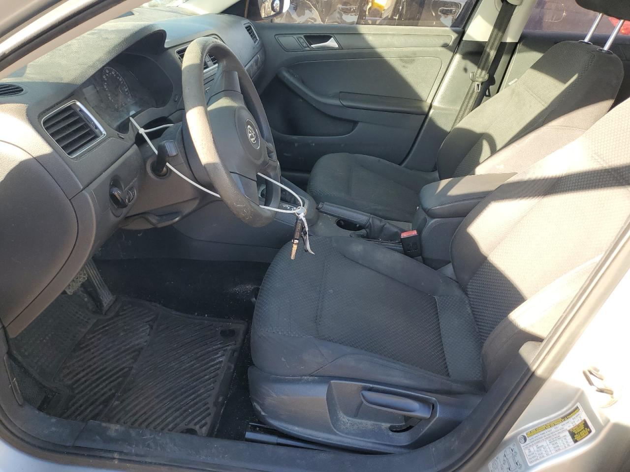 2014 Volkswagen Jetta Base Silver vin: 3VW2K7AJ0EM310721