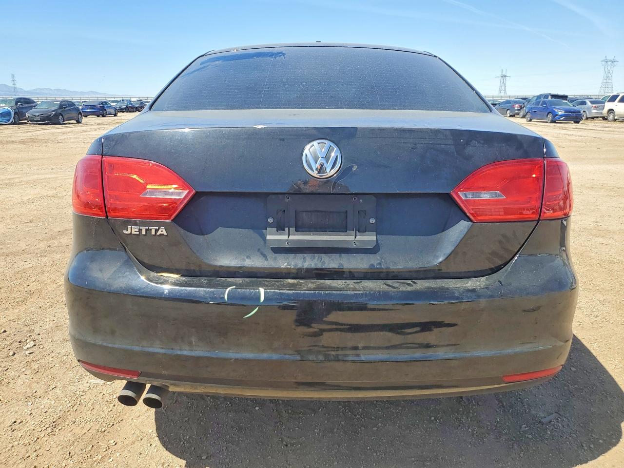 2014 Volkswagen Jetta Base Black vin: 3VW2K7AJ0EM331102