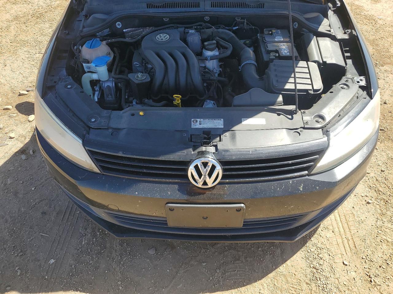2014 Volkswagen Jetta Base Black vin: 3VW2K7AJ0EM331102