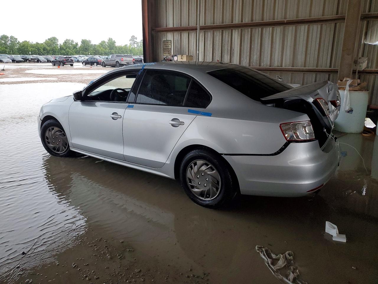 2014 Volkswagen Jetta Base Серебряный vin: 3VW2K7AJ0EM357991