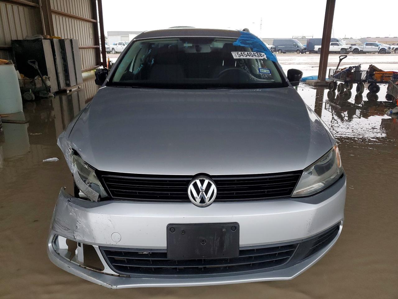 2014 Volkswagen Jetta Base Серебряный vin: 3VW2K7AJ0EM357991