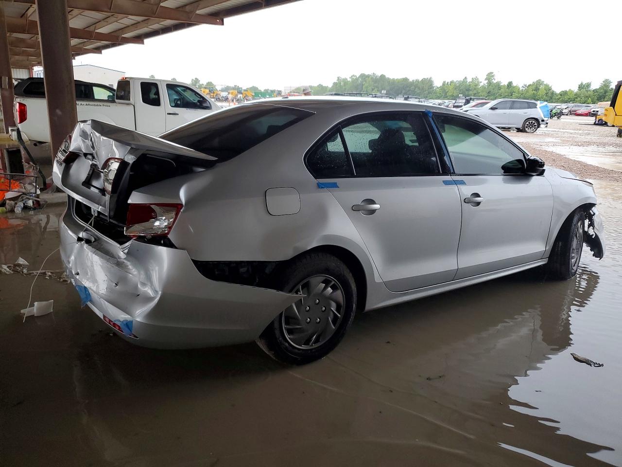 2014 Volkswagen Jetta Base Серебряный vin: 3VW2K7AJ0EM357991