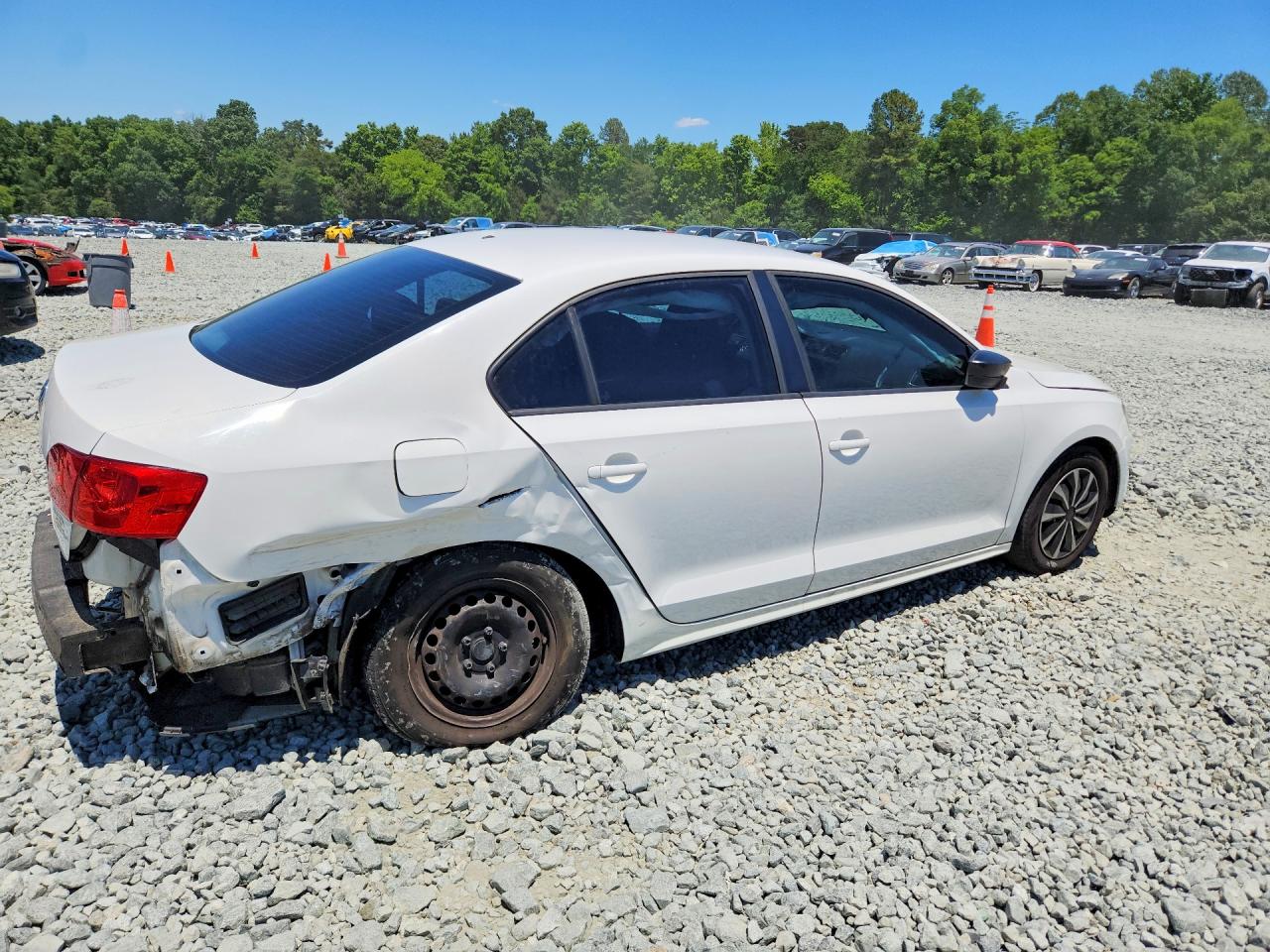 2014 Volkswagen Jetta Base White vin: 3VW2K7AJ0EM361801