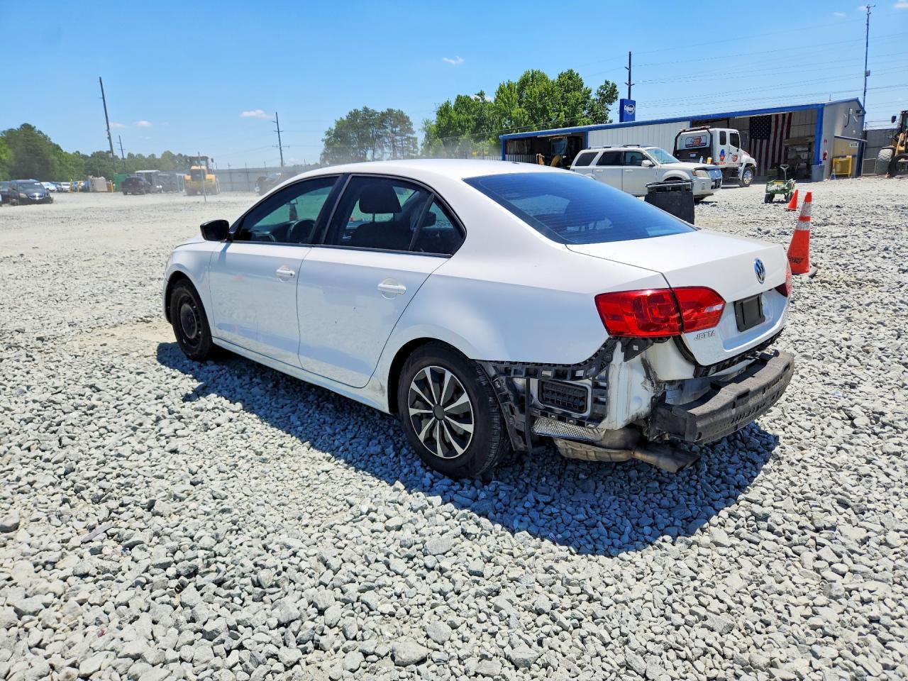 2014 Volkswagen Jetta Base White vin: 3VW2K7AJ0EM361801
