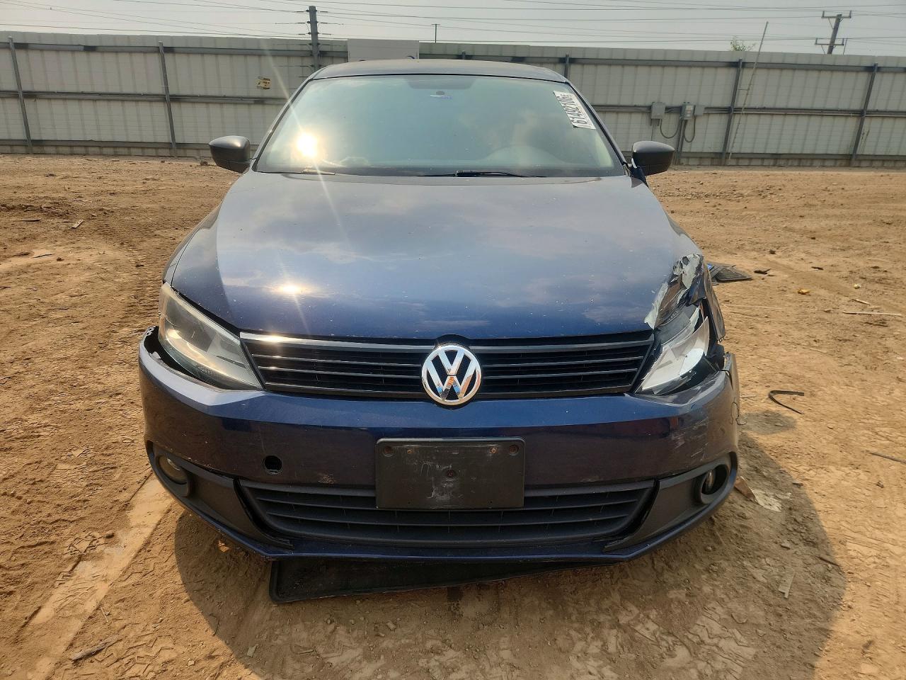 2014 Volkswagen Jetta Base Blue vin: 3VW2K7AJ0EM378386