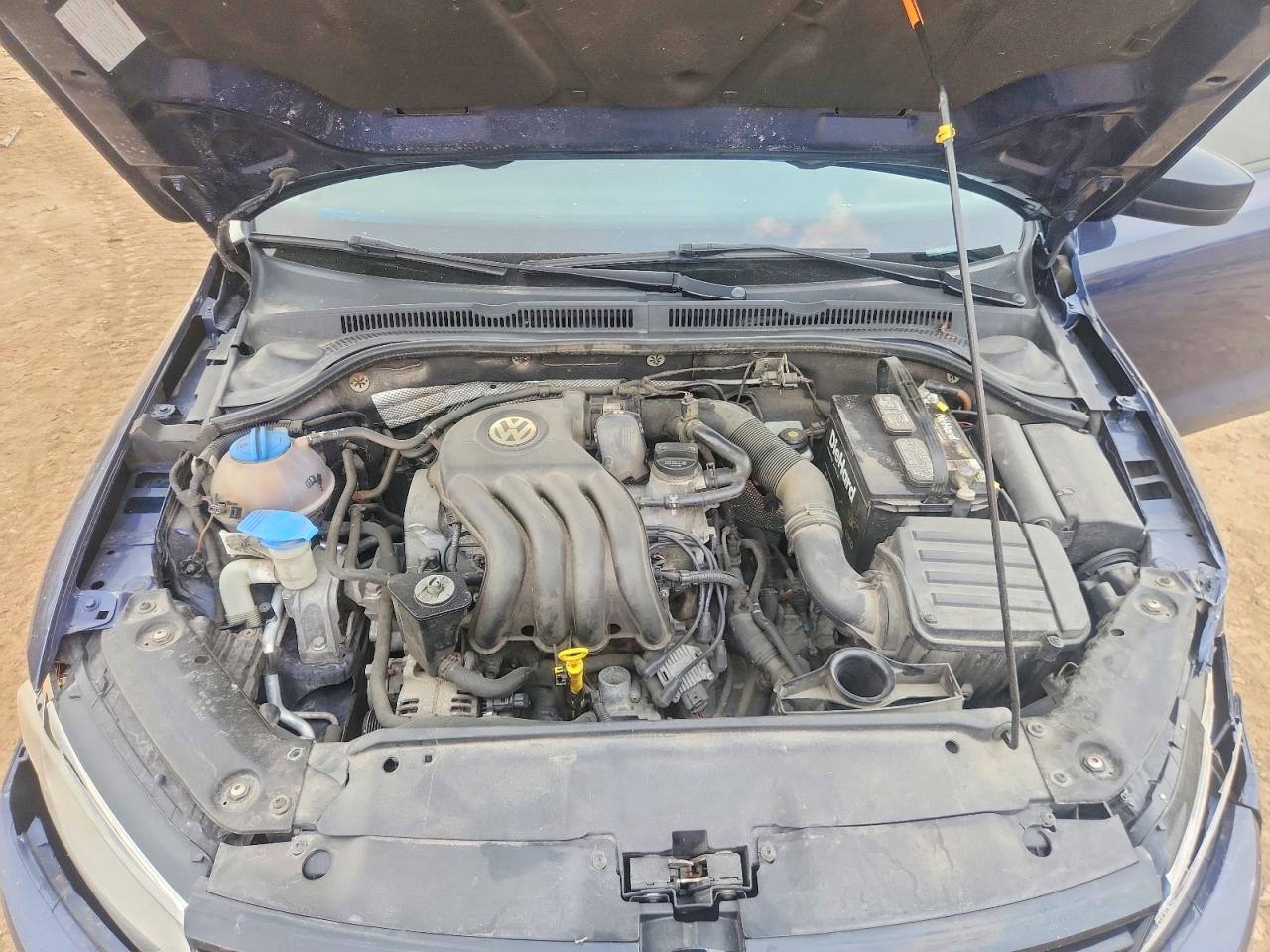 2014 Volkswagen Jetta Base Blue vin: 3VW2K7AJ0EM378386
