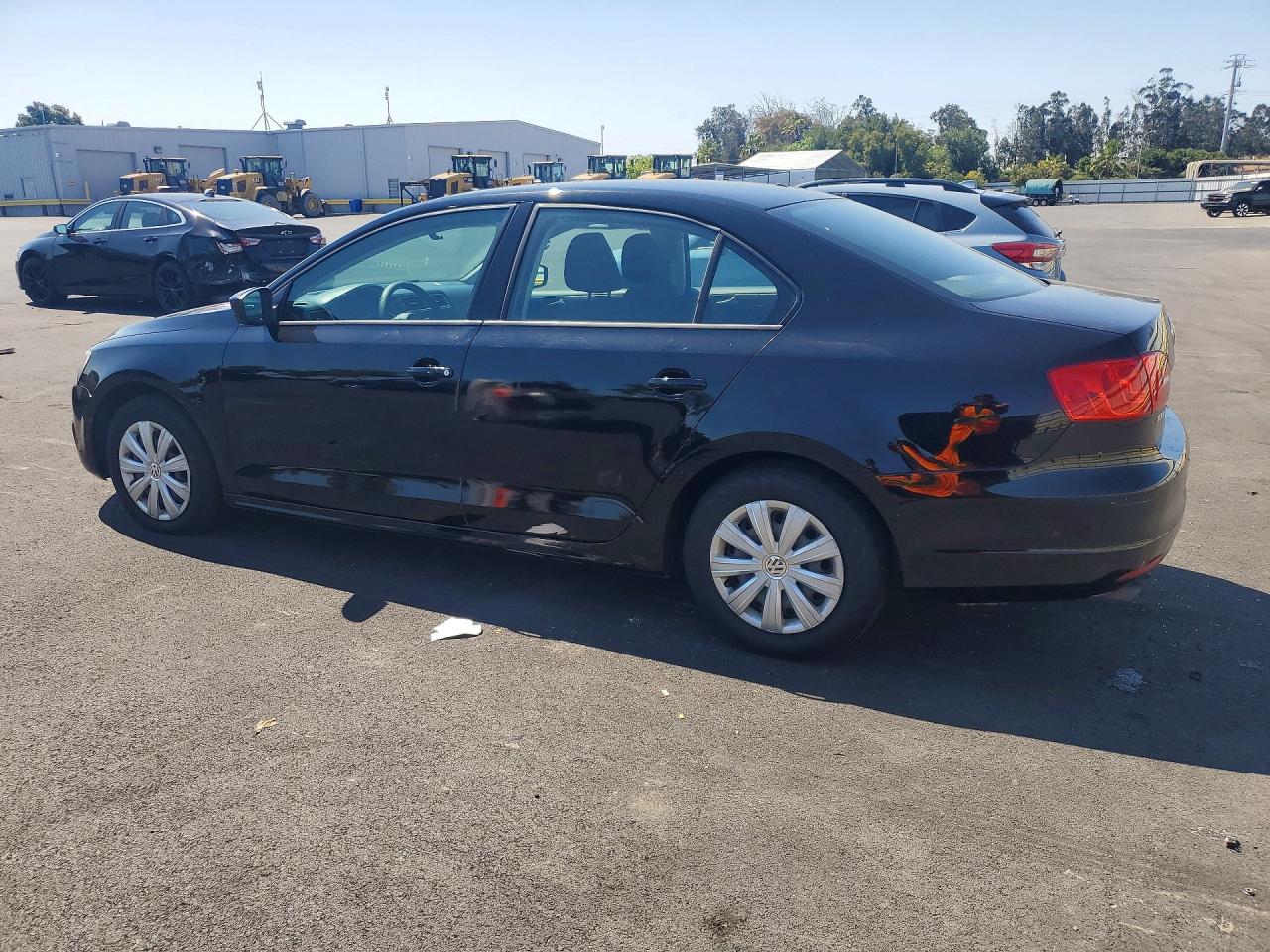 2014 Volkswagen Jetta Base Black vin: 3VW2K7AJ0EM404405