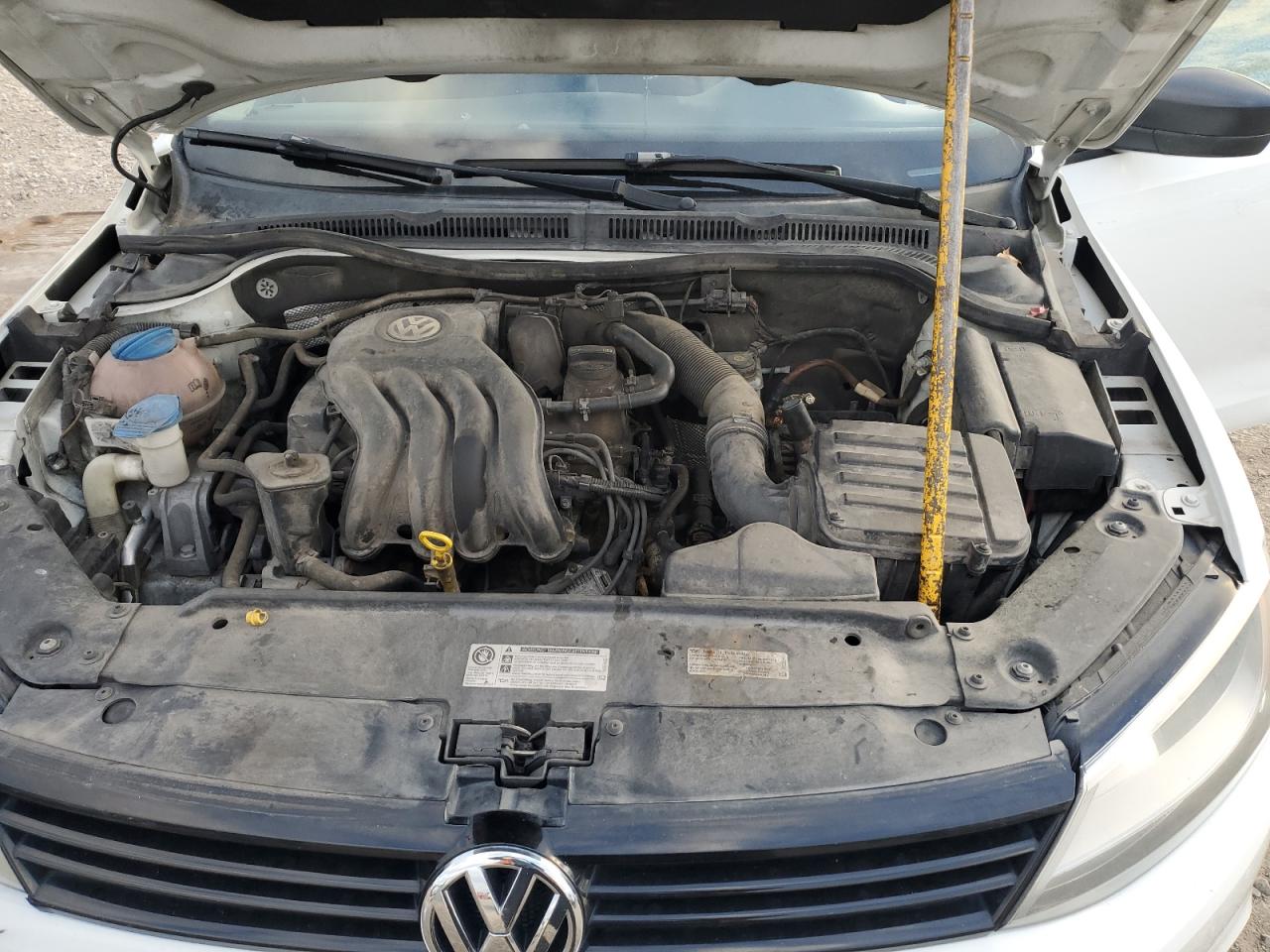 2014 Volkswagen Jetta Base White vin: 3VW2K7AJ0EM429658