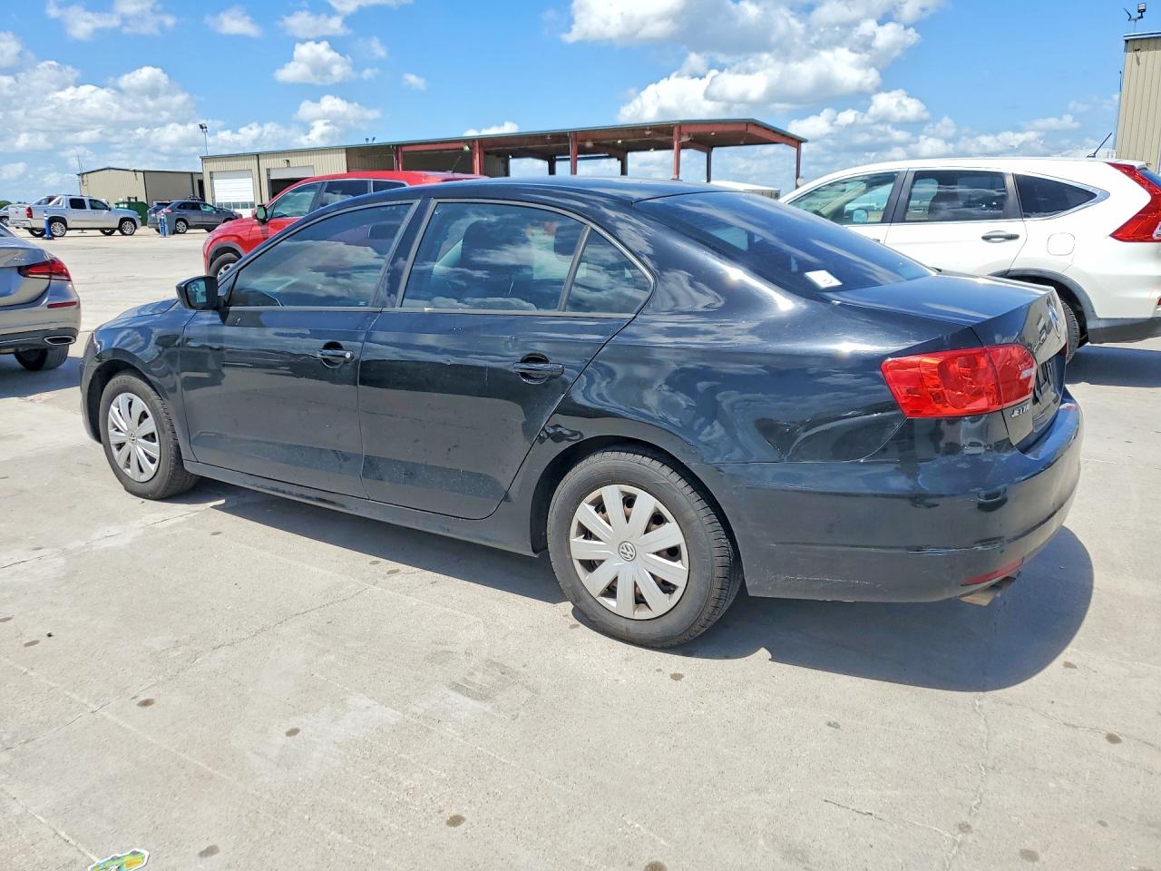 2014 Volkswagen Jetta Base Black vin: 3VW2K7AJ0EM442524