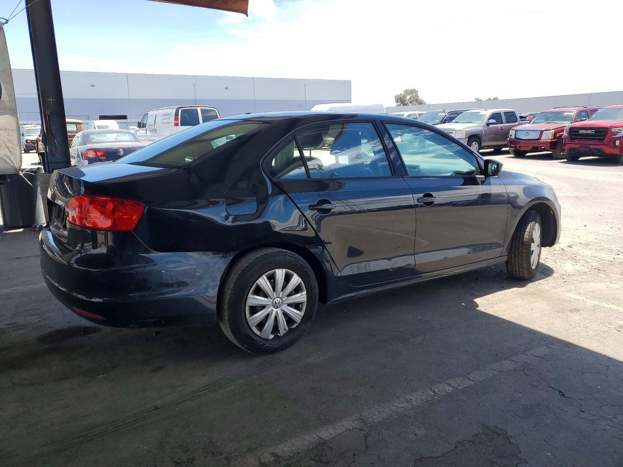 2014 Volkswagen Jetta Base Черный vin: 3VW2K7AJ0EM443933