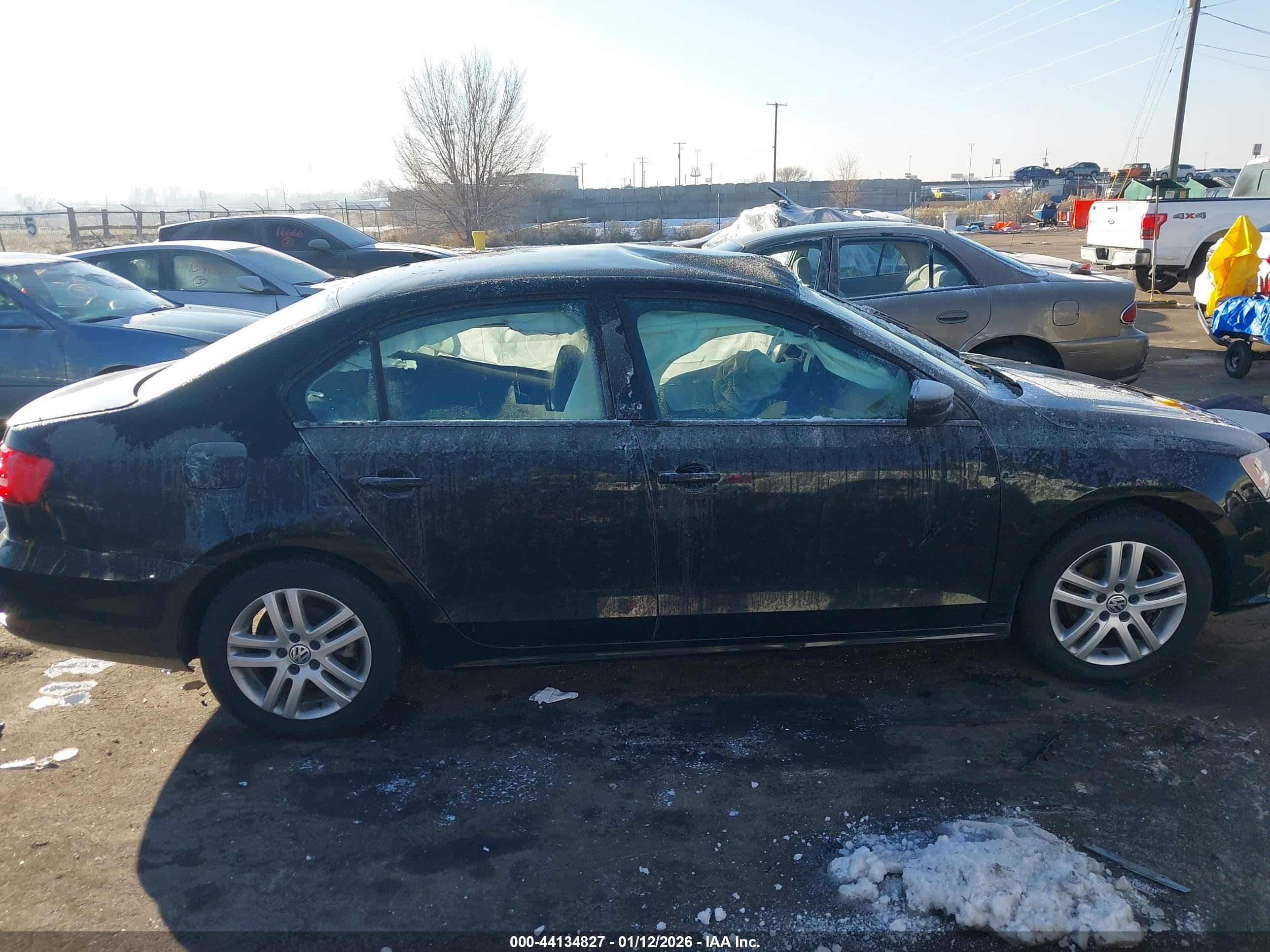 2015 Volkswagen Jetta 2.0l S Black vin: 3VW2K7AJ0FM253857