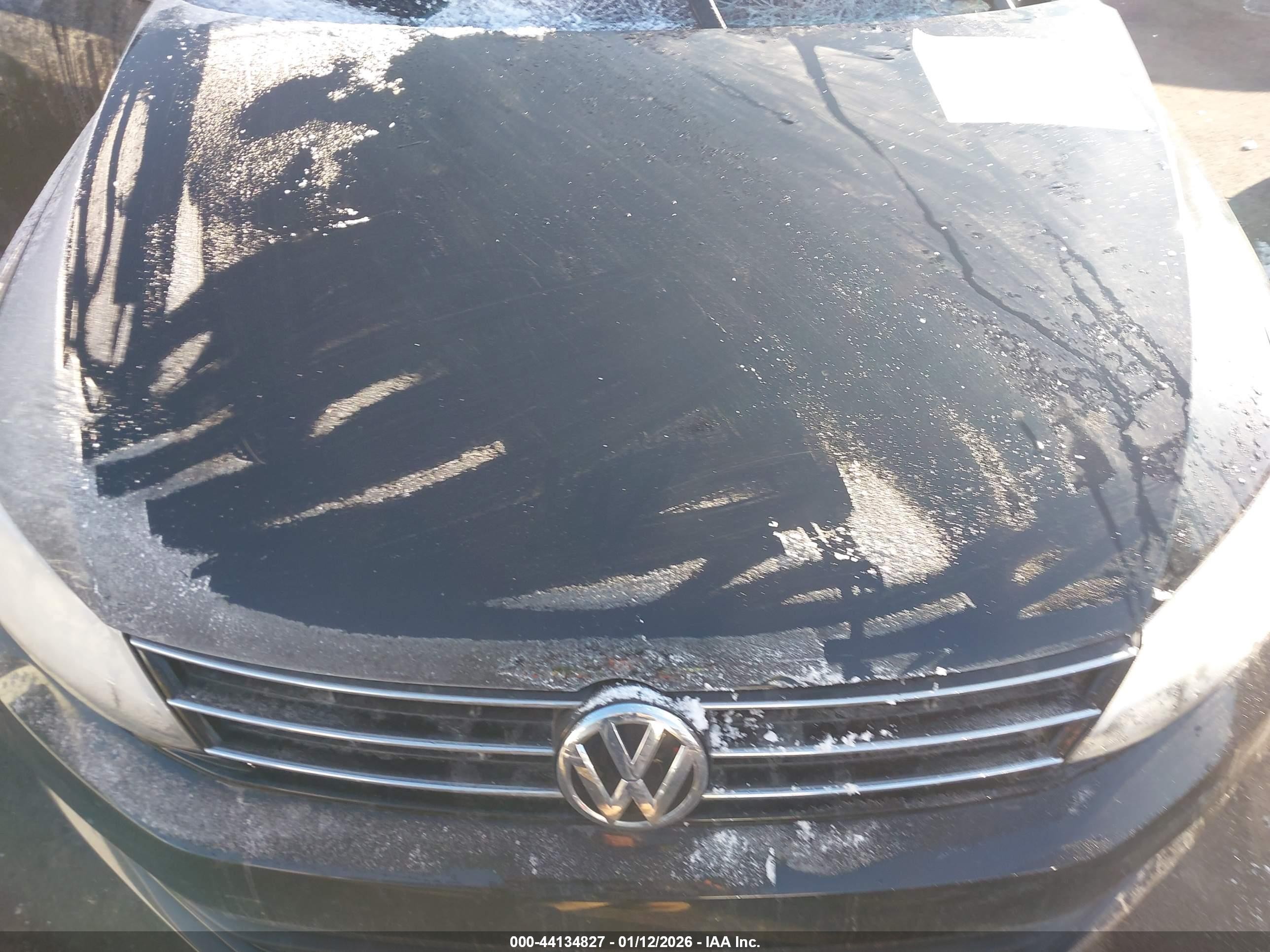 2015 Volkswagen Jetta 2.0l S Black vin: 3VW2K7AJ0FM253857