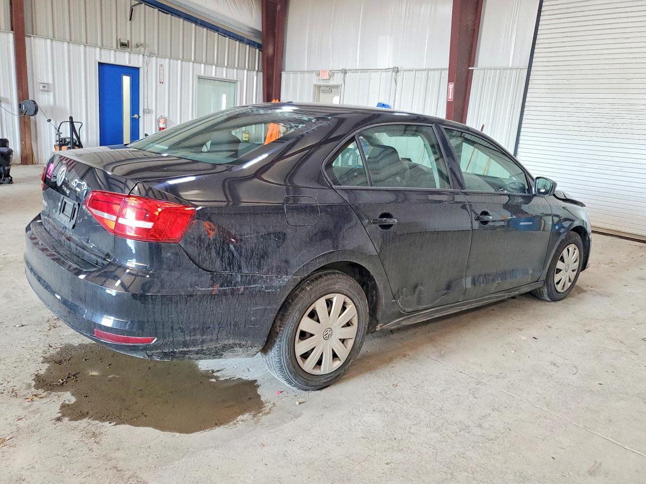 2015 Volkswagen Jetta Base Черный vin: 3VW2K7AJ0FM281335