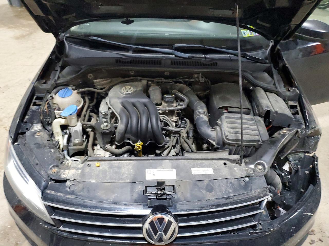 2015 Volkswagen Jetta Base Черный vin: 3VW2K7AJ0FM281335