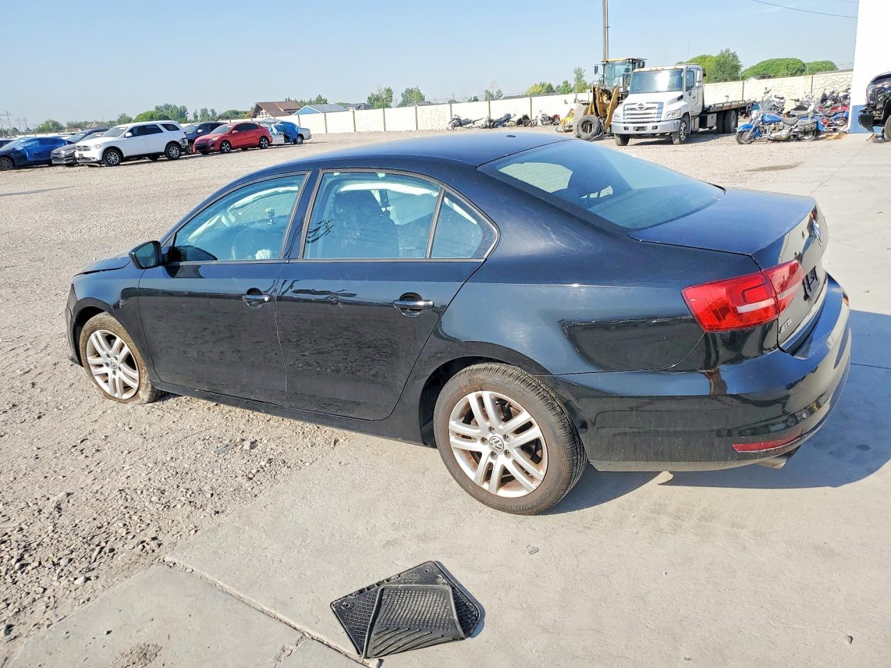 2015 Volkswagen Jetta Black vin: 3VW2K7AJ0FM350654