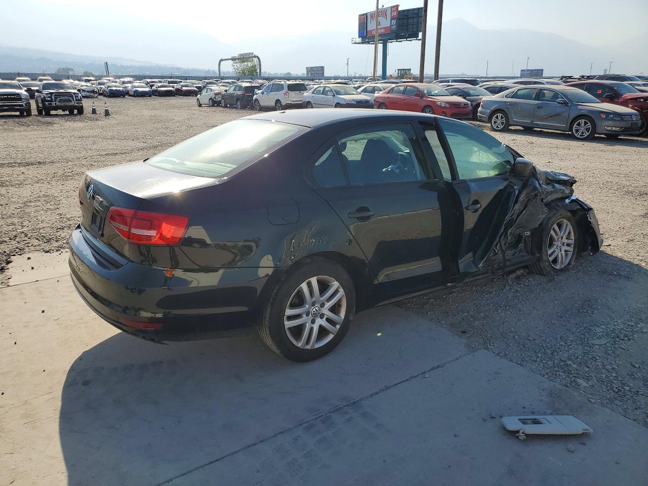 2015 Volkswagen Jetta Black vin: 3VW2K7AJ0FM350654