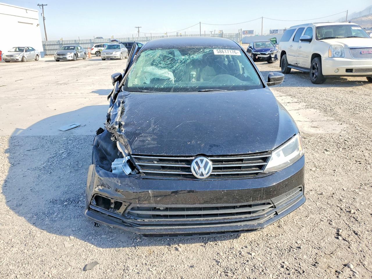 2015 Volkswagen Jetta Black vin: 3VW2K7AJ0FM350654