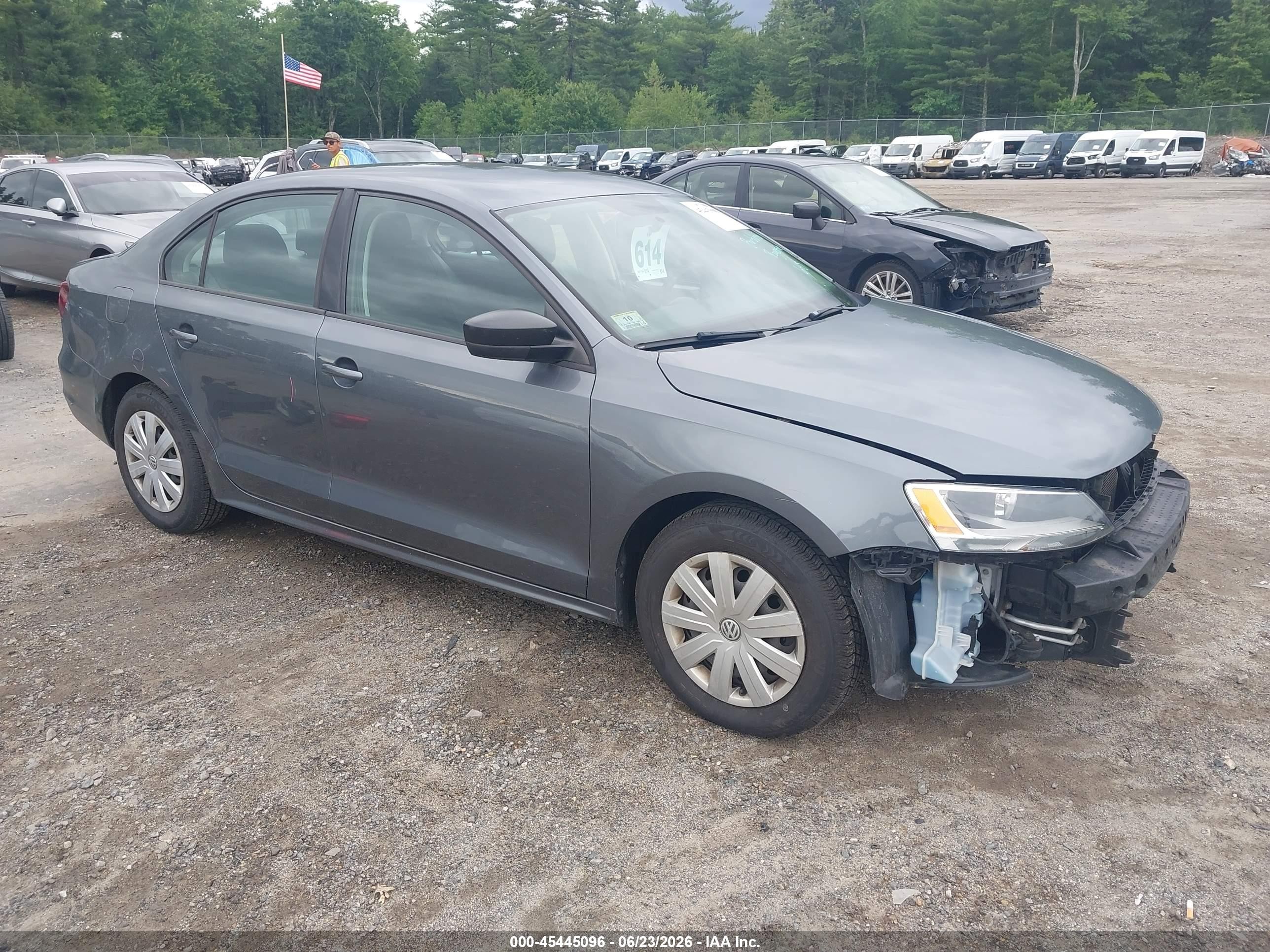 2015 Volkswagen Jetta 2.0l S Gray vin: 3VW2K7AJ0FM400324