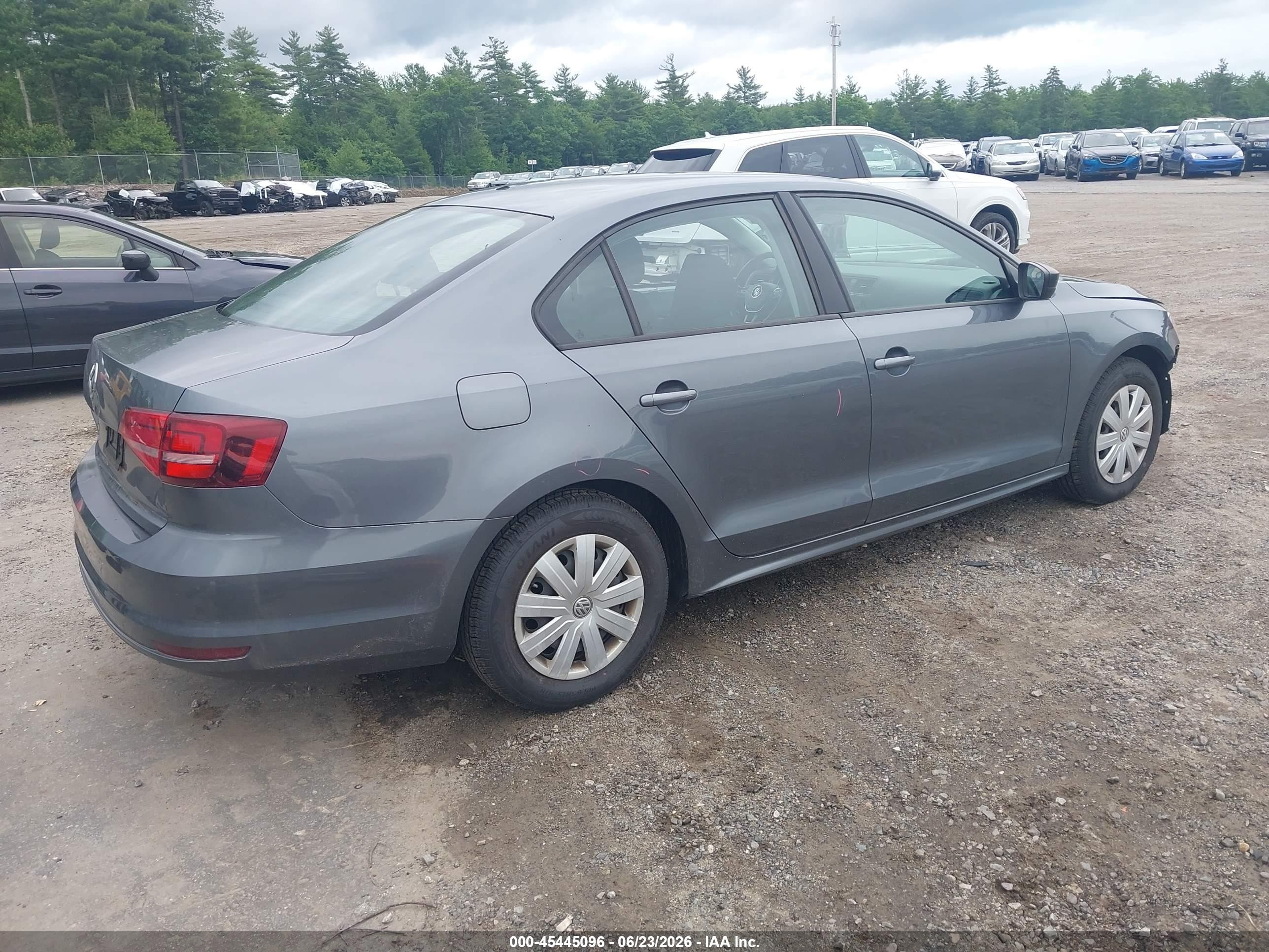 2015 Volkswagen Jetta 2.0l S Gray vin: 3VW2K7AJ0FM400324