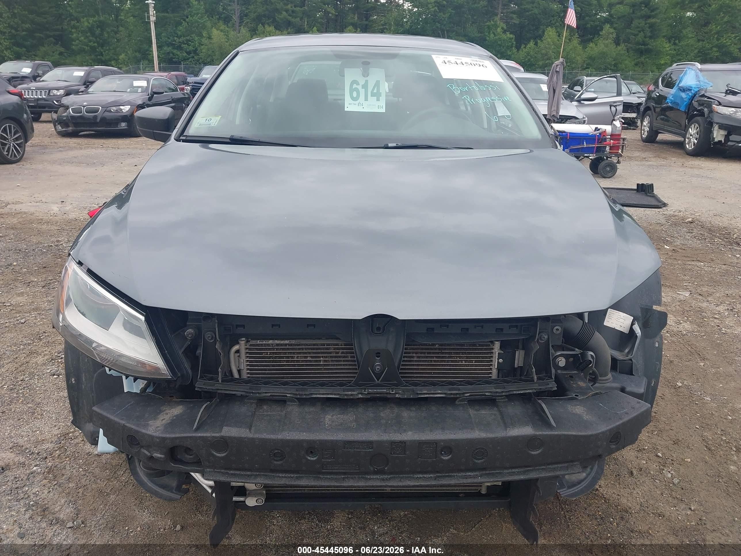 2015 Volkswagen Jetta 2.0l S Gray vin: 3VW2K7AJ0FM400324