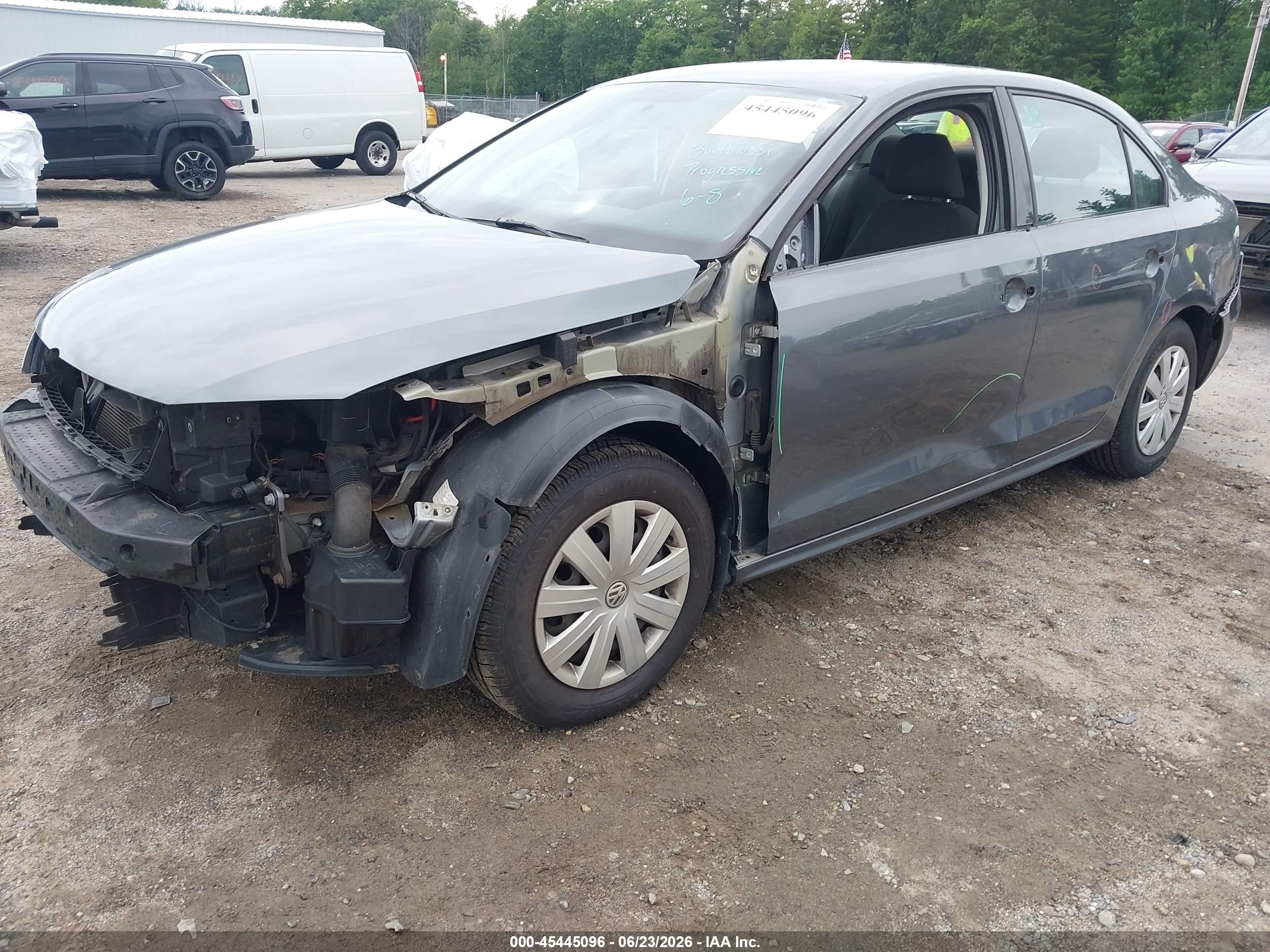 2015 Volkswagen Jetta 2.0l S Gray vin: 3VW2K7AJ0FM400324