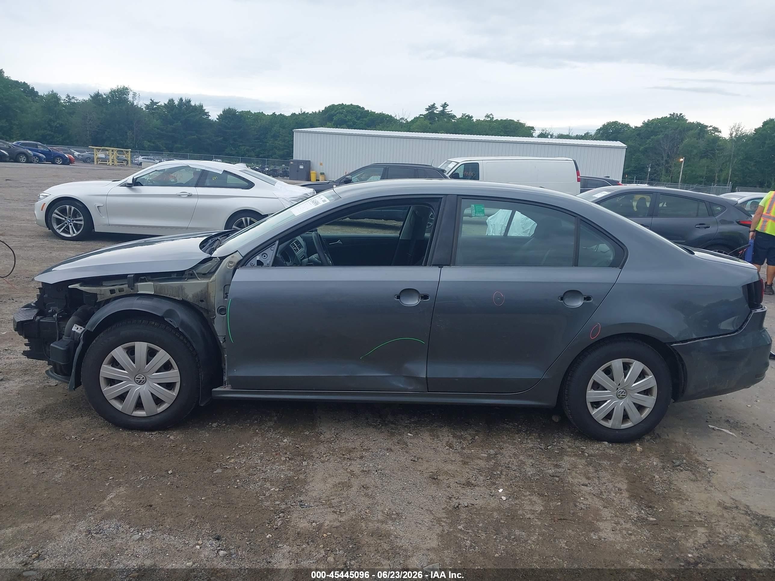 2015 Volkswagen Jetta 2.0l S Gray vin: 3VW2K7AJ0FM400324