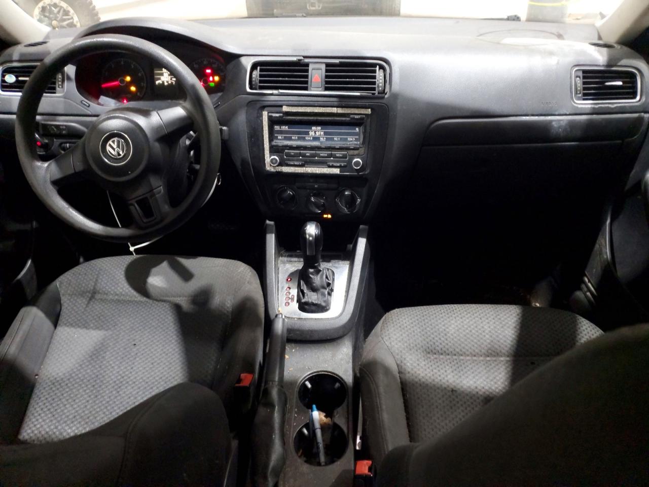 2012 Volkswagen Jetta Base Black vin: 3VW2K7AJ1CM356460