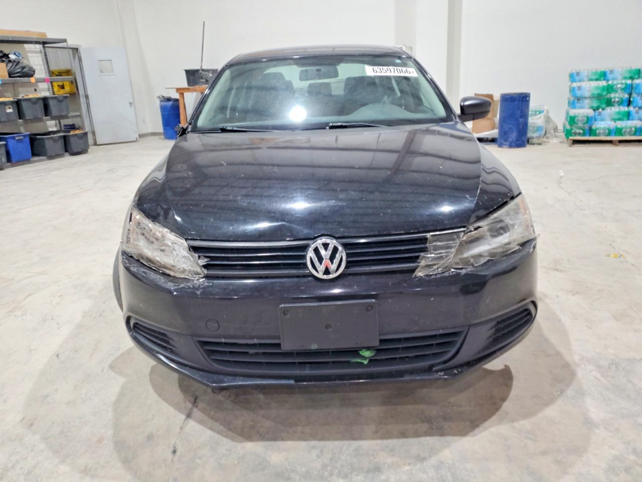 2012 Volkswagen Jetta Base Black vin: 3VW2K7AJ1CM356460