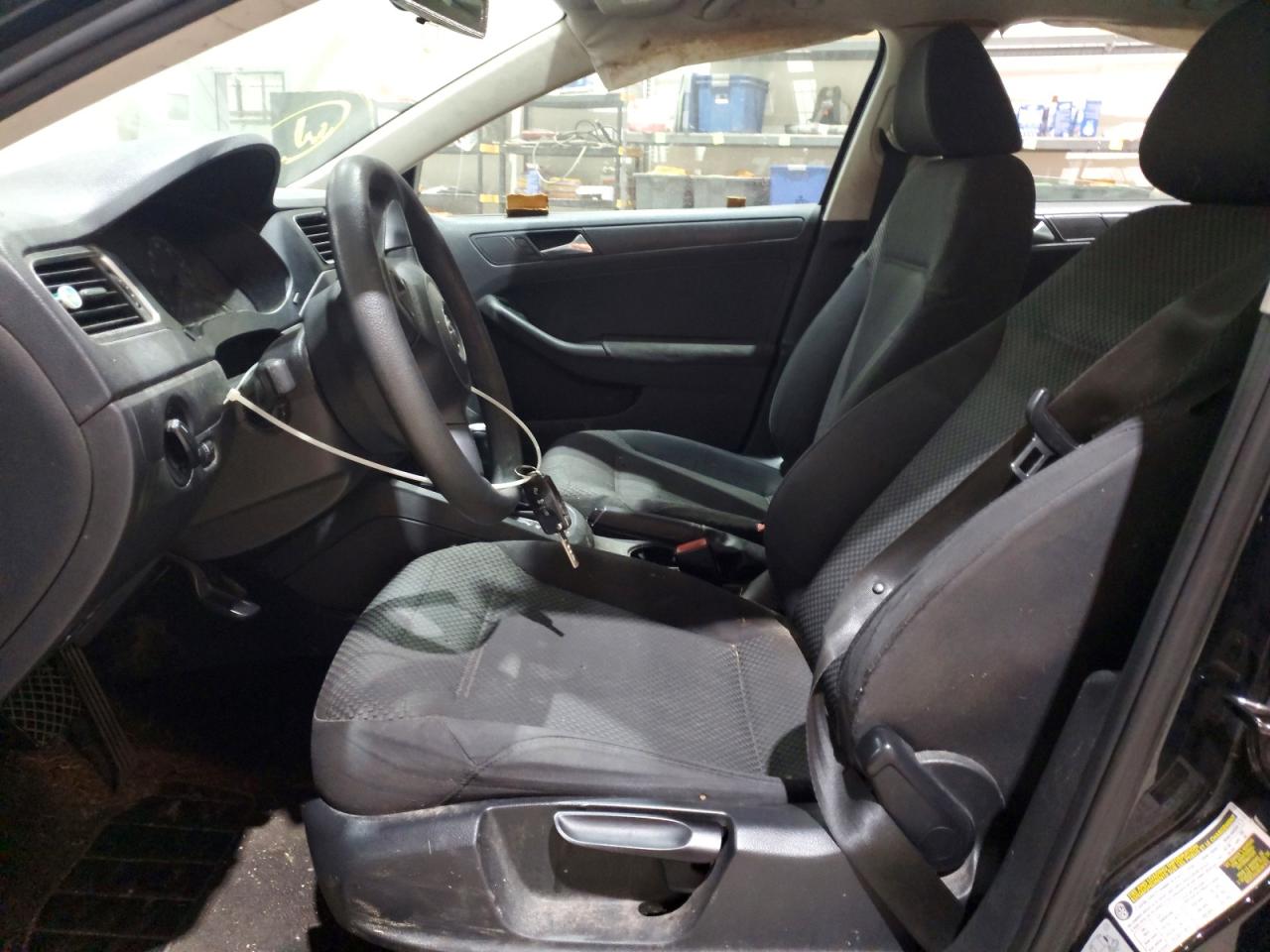 2012 Volkswagen Jetta Base Black vin: 3VW2K7AJ1CM356460